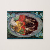 Puzzel met Paashaas en Kuiken (Horizontaal)