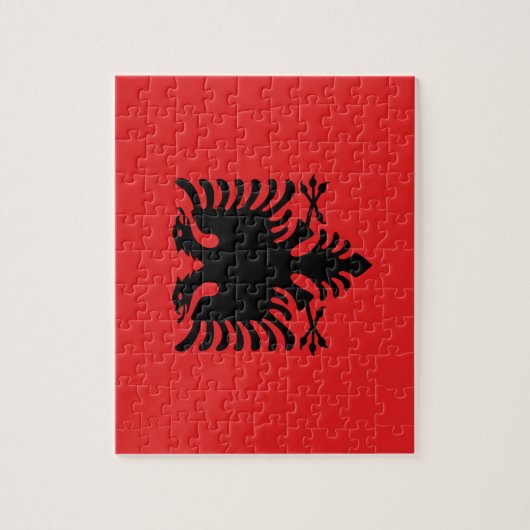 Puzzel met vlag van Albanië (Verticaal)
