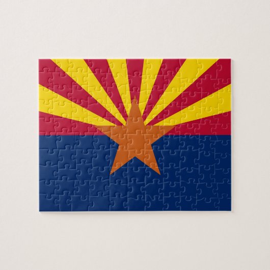 Puzzel met vlag van Arizona State (Horizontaal)