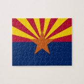 Puzzel met vlag van Arizona State Legpuzzel (Horizontaal)