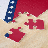 Puzzel met vlag van Arkansas Staat Legpuzzel (Zijkant)