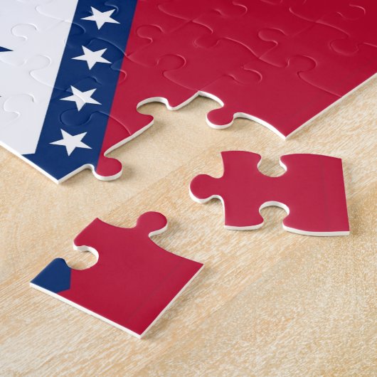 Puzzel met vlag van Arkansas Staat Legpuzzel (Zijkant)