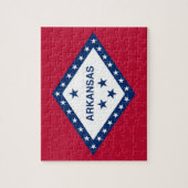 Puzzel met vlag van Arkansas Staat Legpuzzel (Verticaal)