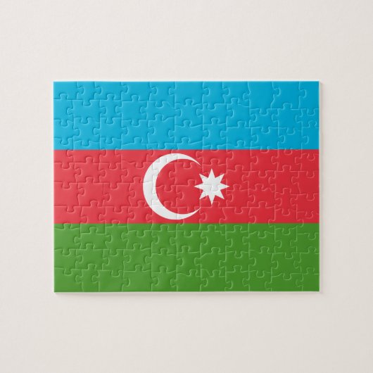 Puzzel met vlag van Azerbeidzjan (Horizontaal)