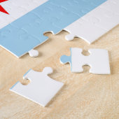 Puzzel met vlag van Chicago, Illinois (Zijkant)