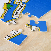 Puzzel met vlag van Connecticut State (Zijkant)