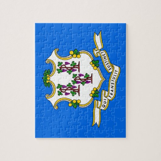 Puzzel met vlag van Connecticut State (Verticaal)