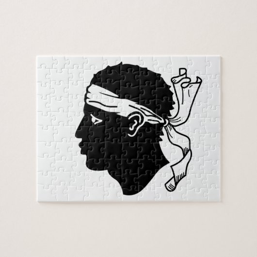 Puzzel met vlag van Corsica Legpuzzel (Horizontaal)