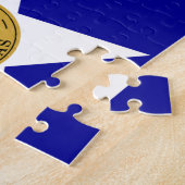 Puzzel met vlag van Dallas City (Zijkant)