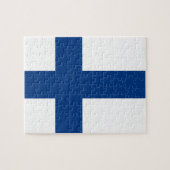 Puzzel met vlag van Finland Legpuzzel (Horizontaal)