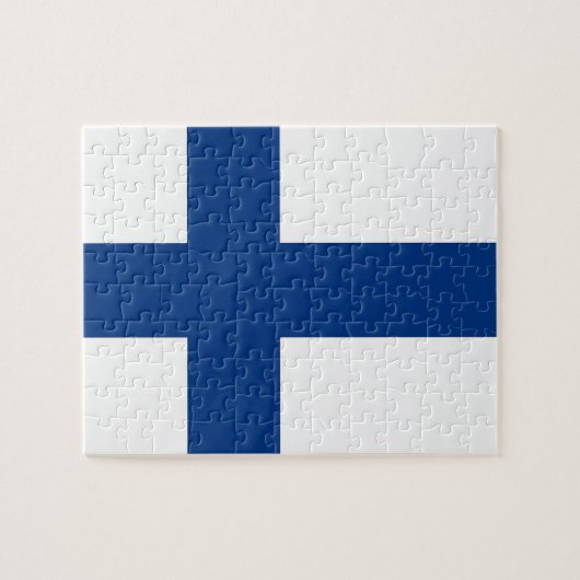 Puzzel met vlag van Finland Legpuzzel (Horizontaal)