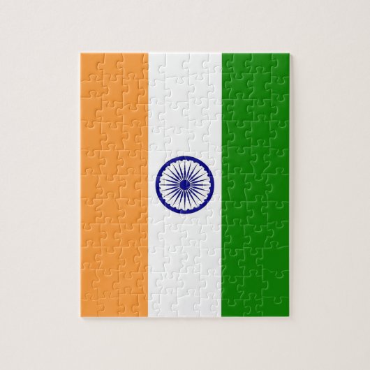 Puzzel met vlag van India (Verticaal)