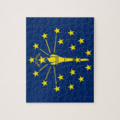 Puzzel met vlag van Indiana State (Verticaal)