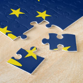 Puzzel met vlag van Indiana State Legpuzzel (Zijkant)