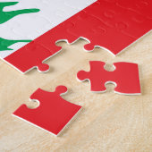 Puzzel met vlag van Libanon (Zijkant)