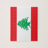 Puzzel met vlag van Libanon Legpuzzel (Verticaal)