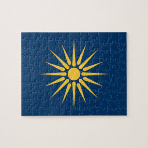 Puzzel met vlag van Macedonië, Griekenland