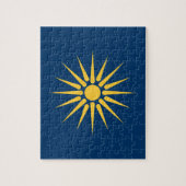 Puzzel met vlag van Macedonië, Griekenland (Verticaal)