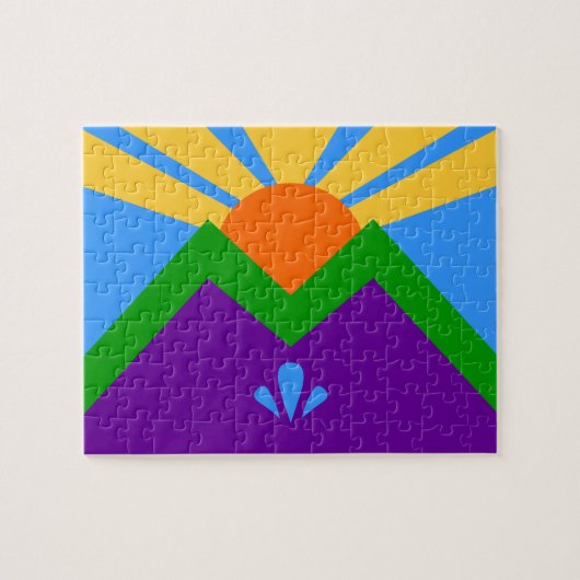 Puzzel met Vlag van Manitou Springs, Colorado Legpuzzel (Horizontaal)