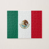 Puzzel met vlag van Mexico Legpuzzel (Horizontaal)