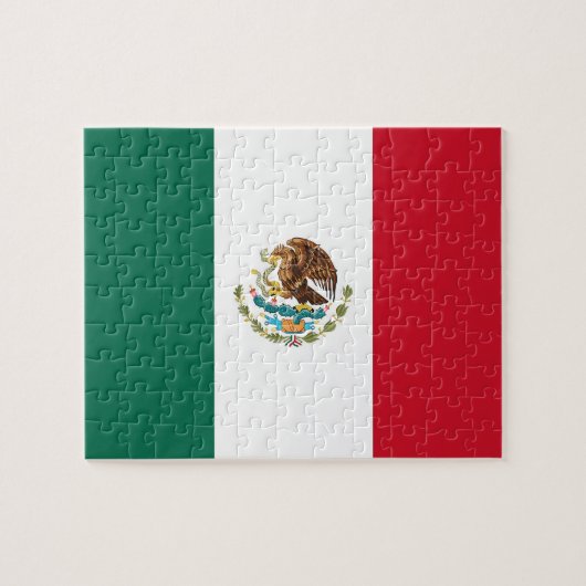 Puzzel met vlag van Mexico Legpuzzel (Horizontaal)