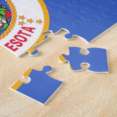 Puzzel met vlag van Minnesota State Legpuzzel (Zijkant)