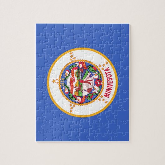 Puzzel met vlag van Minnesota State Legpuzzel (Verticaal)
