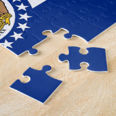 Puzzel met vlag van Missouri State (Zijkant)