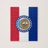 Puzzel met vlag van Missouri State (Verticaal)
