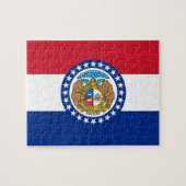 Puzzel met vlag van Missouri State Legpuzzel (Horizontaal)