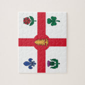 Puzzel met vlag van Montreal, Canada (Verticaal)