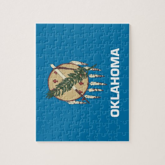 Puzzel met vlag van Oklahoma State Legpuzzel (Verticaal)