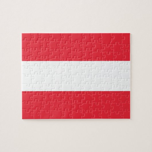 Puzzel met vlag van Oostenrijk (Horizontaal)