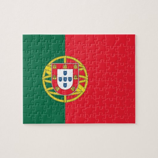 Puzzel met vlag van Portugal Legpuzzel (Horizontaal)