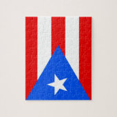 Puzzel met vlag van Puerto Rico Staat Legpuzzel (Verticaal)