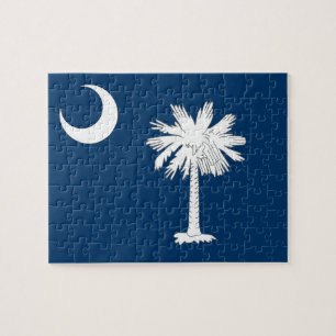 Puzzel met vlag van South Carolina State Legpuzzel