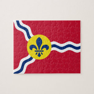 Puzzel met Vlag van St. Louis, Missouri