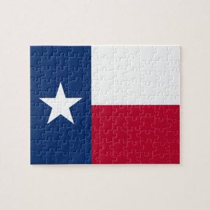 Puzzel met vlag van Texas State Legpuzzel