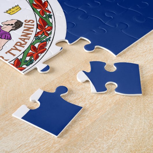 Puzzel met vlag van Virginia State Legpuzzel (Zijkant)