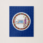 Puzzel met vlag van Virginia State Legpuzzel (Verticaal)