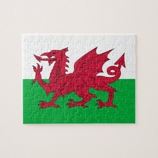 Puzzel met vlag van Wales (Horizontaal)