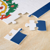 Puzzel met vlag van West Virginia (Zijkant)
