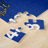 Puzzel met Vlag van Wisconsin State (Zijkant)