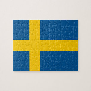Puzzel met vlag van Zweden