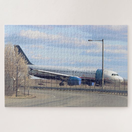 Puzzel met vliegtuigfoto (Horizontaal)