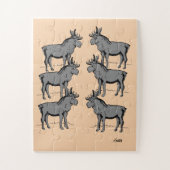 Puzzel: Moose out en over Legpuzzel (Verticaal)
