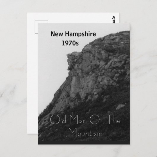 Puzzel New Hampshire oud man van de berg Briefkaart (Voorkant / Achterkant)
