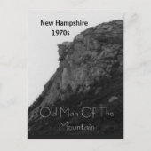 Puzzel New Hampshire oud man van de berg Briefkaart (Voorkant)