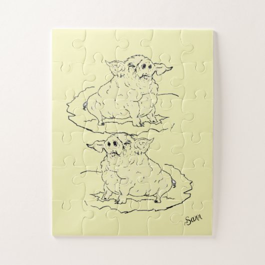 Puzzel: Oink ' Oink Legpuzzel (Verticaal)