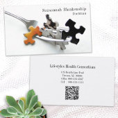 Puzzel op Fork Tines QR Code Health Professional Visitekaartje